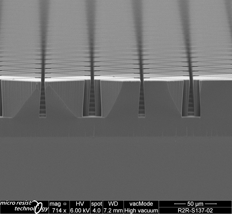 UVcurable liquid silicone rubber / UVPDMS micro resist technology