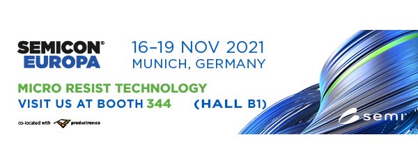 SEMICON EUROPA, 16 – 19 November 2021 Munich, Germany