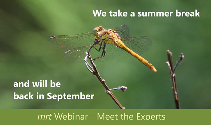 Join the mrt webinar series and meet the experts
