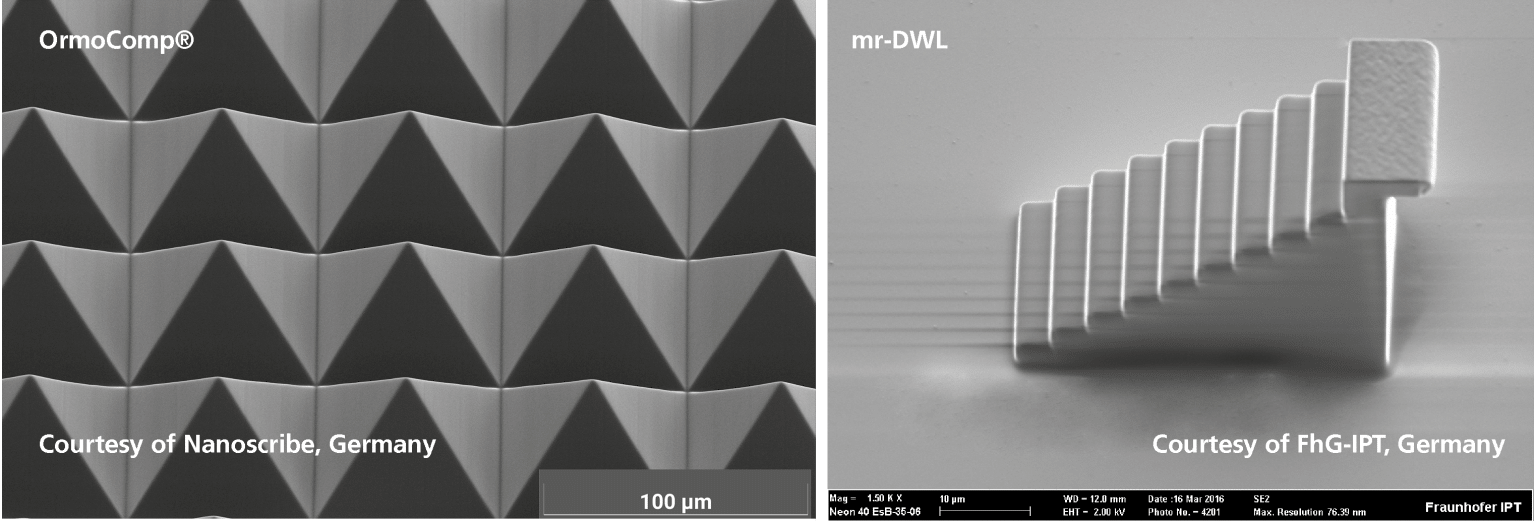 3D micro structures via two-photon polymerization (2PP) – Microresist